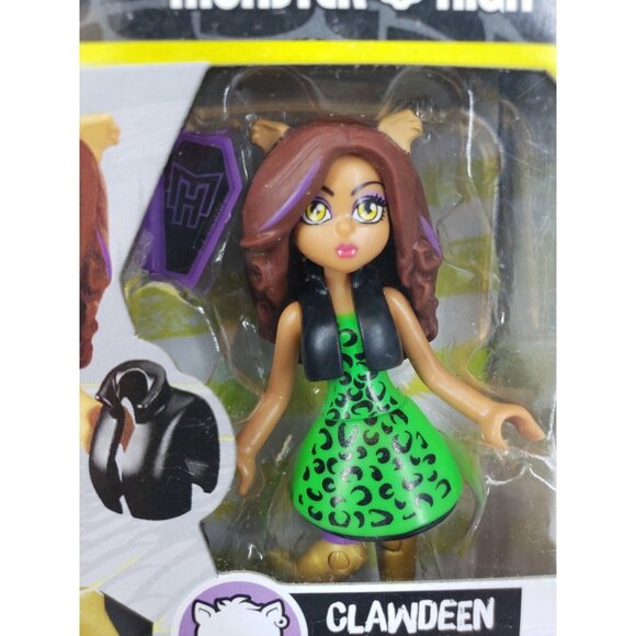 New Monster High Clawdeen Wolf Stitchin' Style Mega Construx Miniature Doll New - Picture 3 of 7